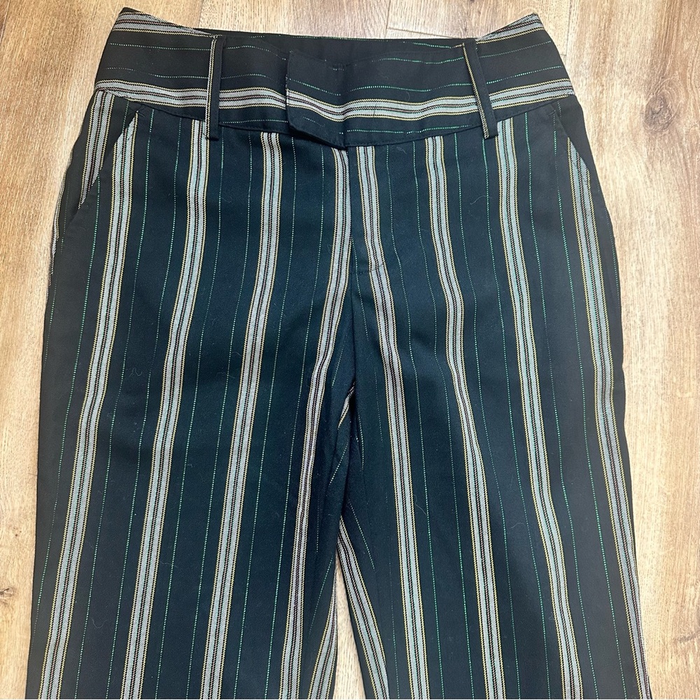 Urban Outfitters Marcella Y2K Multicolored Striped Flare Pants Size 2 - Picture 3 of 12